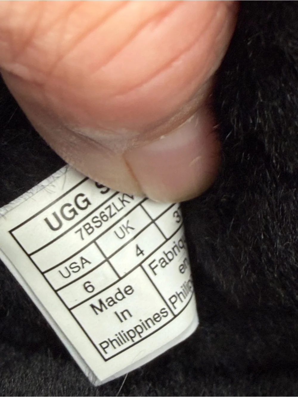 Ugg Women’s Classic Short II -SZ 6- Black Sheepskin Winter Comfort Boots